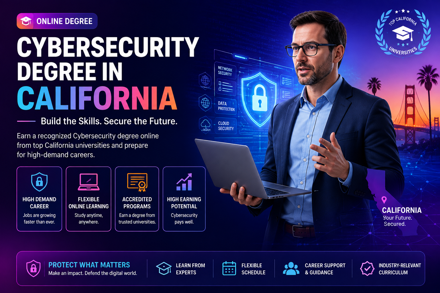 Cybersecurity Degree in California
